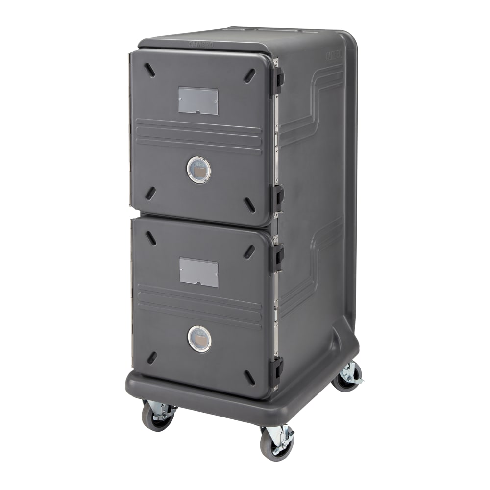144-PCU2000CC615 Pro Cart Ultra™ Cold Insulated Food Carrier w/ (20) Pan Capacity, Charcoal Gray,...