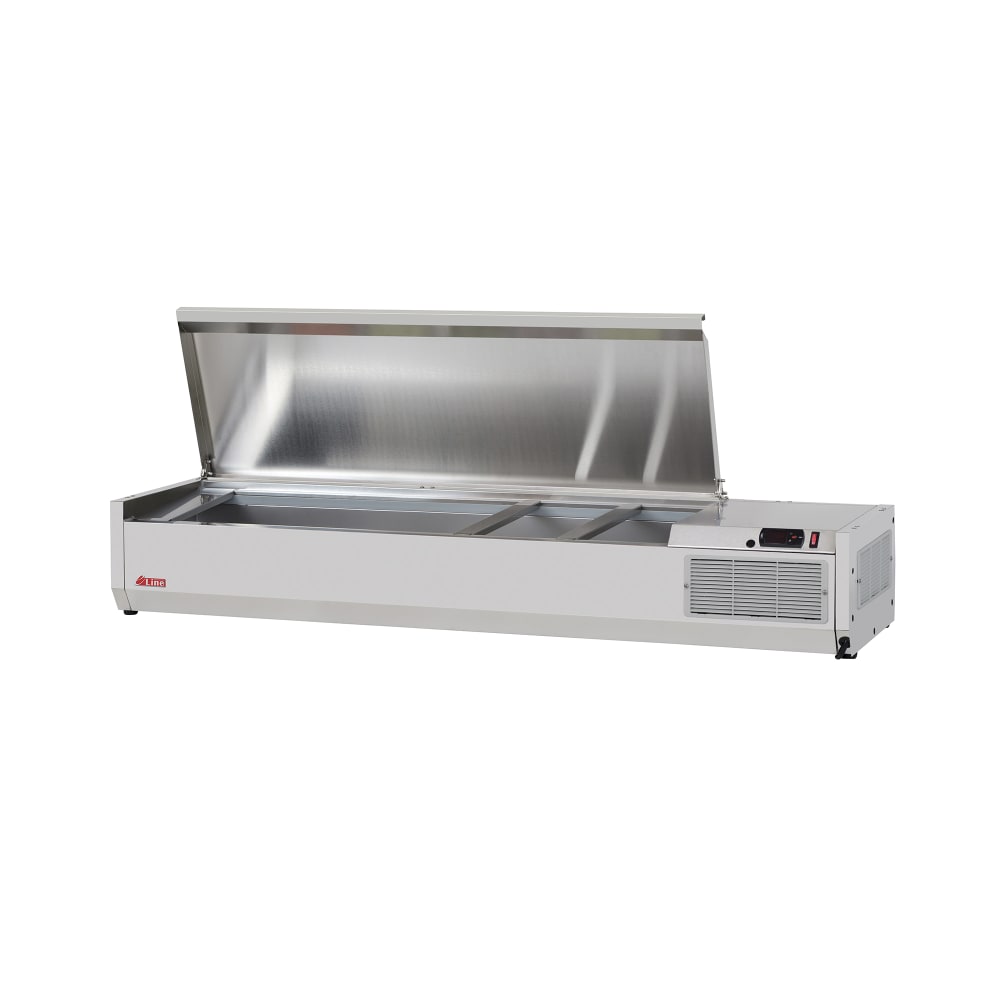 083-CTST150013N 59" E-Line Countertop Refrigerated Prep Rail - Hinged Lid