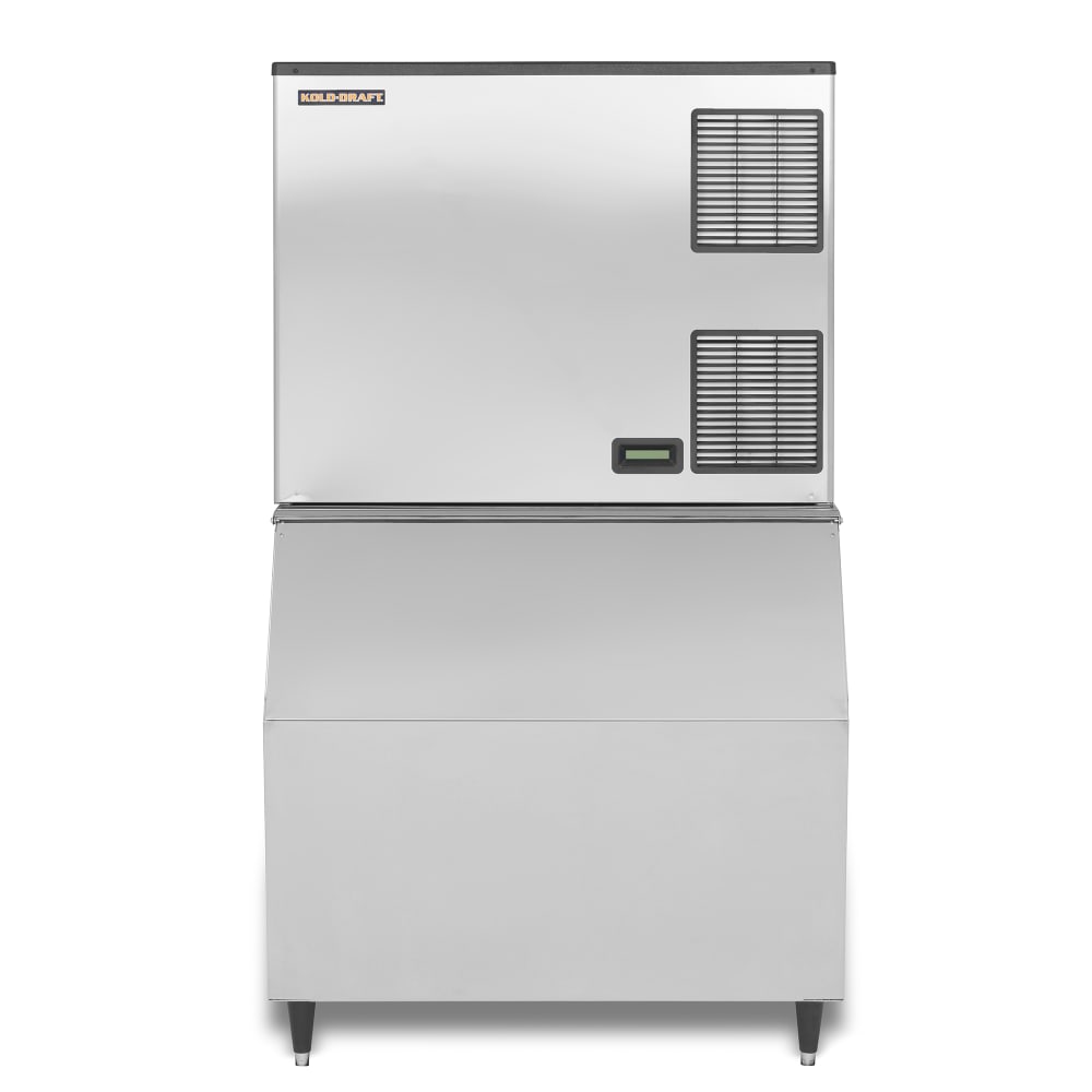 657-GBX1064ACKDB650 1075 lb Full Cube Ice Machine w/ Bin - 660 lb Storage, Air Cooled, 208-230v