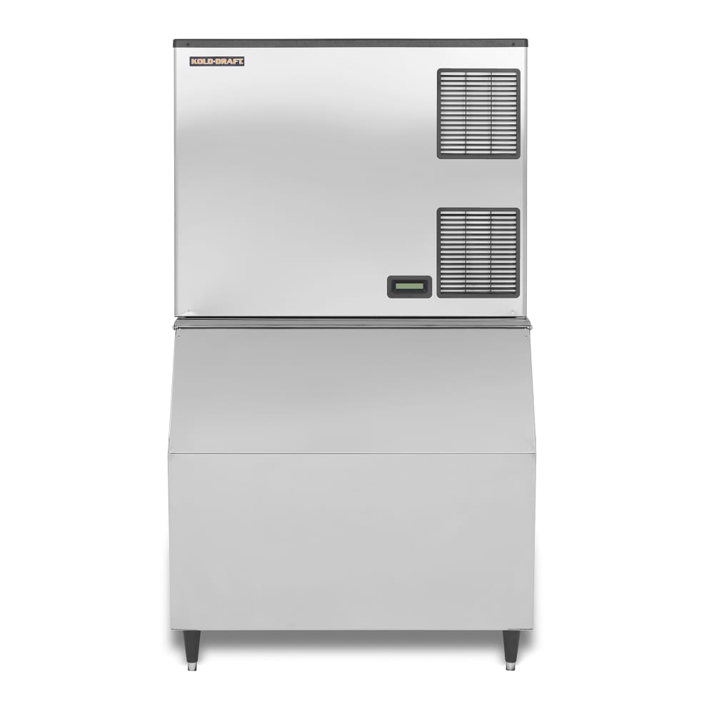 657-GBX1064LCKDB650 1047 lb Full Cube Ice Machine w/ Bin - 660 lb Storage, Water Cooled, 208-230v