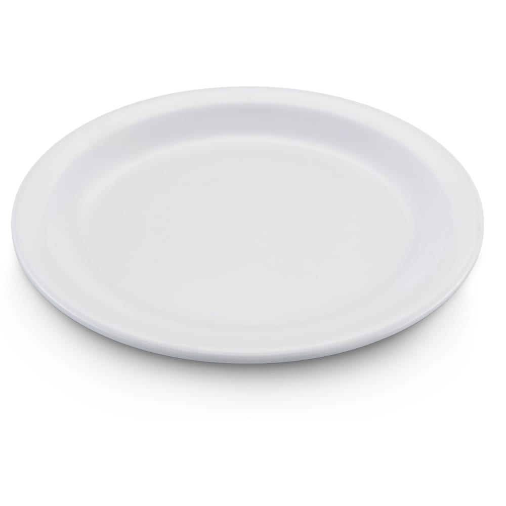 028-KL20402 6 1/2" Round Melamine Pie Plate, White