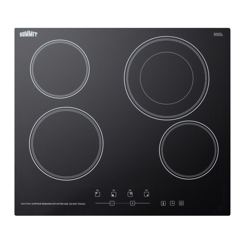 162-CR4B23T5B 23 1/4"W Electric Radiant Stove w/ 4 Burners - Black, 220v/1ph