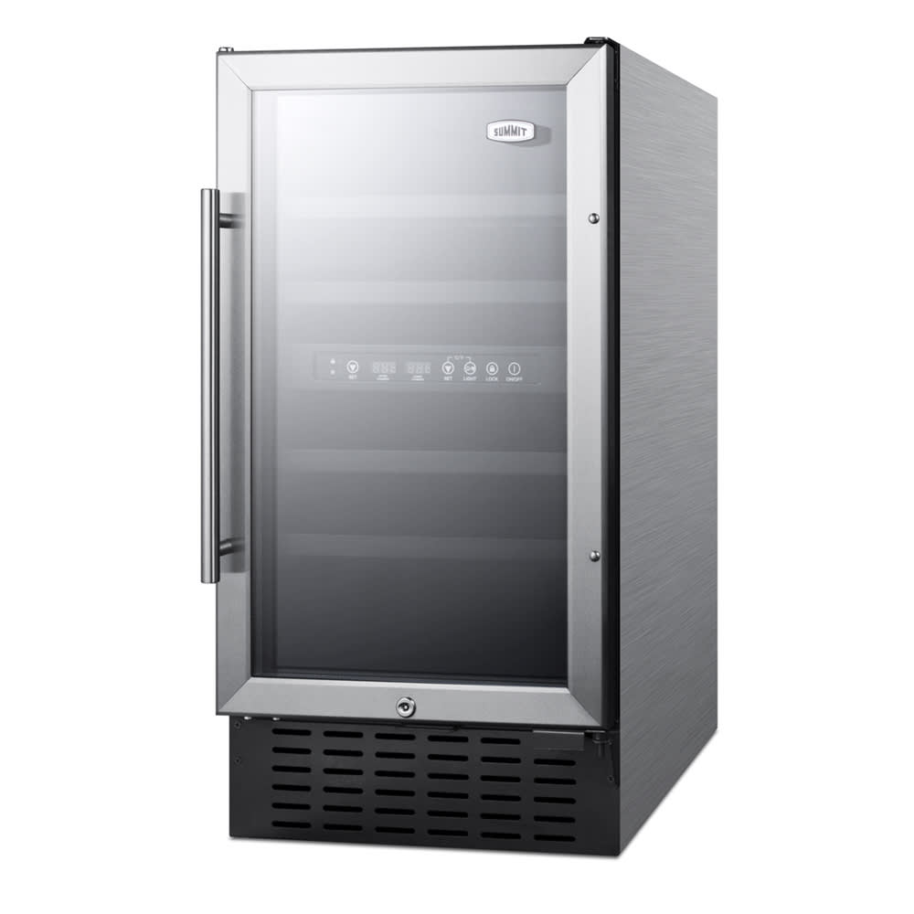 162-SWC182ZCSSADA 17 3/4" One Section Wine Cooler w/ (2) Zones - 28 Bottle Capacity, 115v