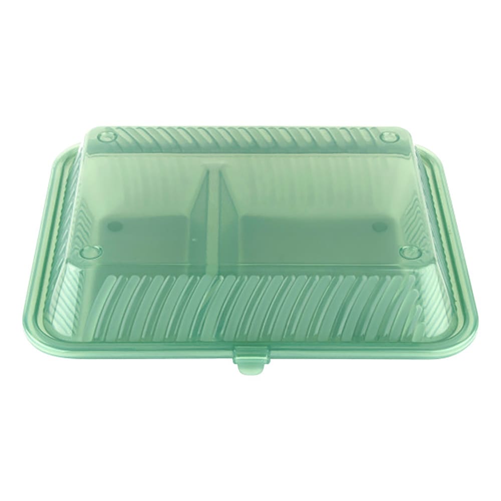 284-EC152JA Rectangular To Go Food Container - 10" x 8", Polypropylene, Jade
