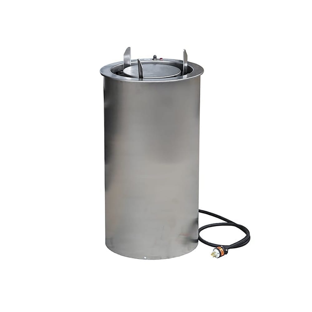 121-914 11 1/2" Heated Drop In Dish Dispenser - Stainless, 120v