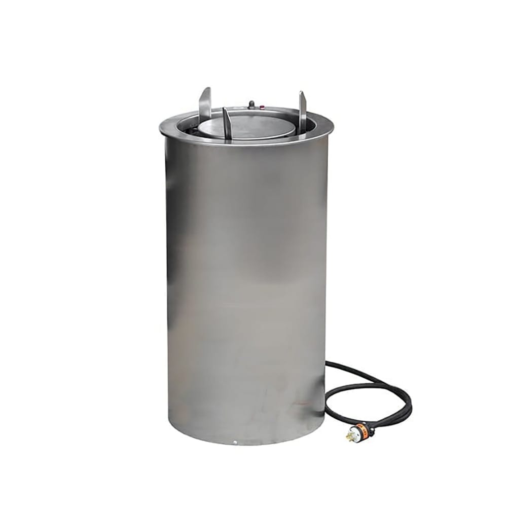 121-914208 11 1/2" Heated Drop In Dish Dispenser - Stainless, 208v/1ph