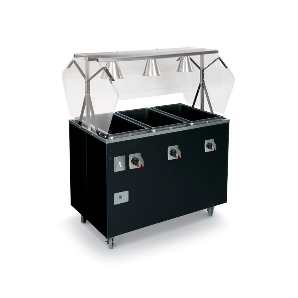 175-T3893646 46" Hot Food Table w/ (3) Wells & Enclosed Base, 120v