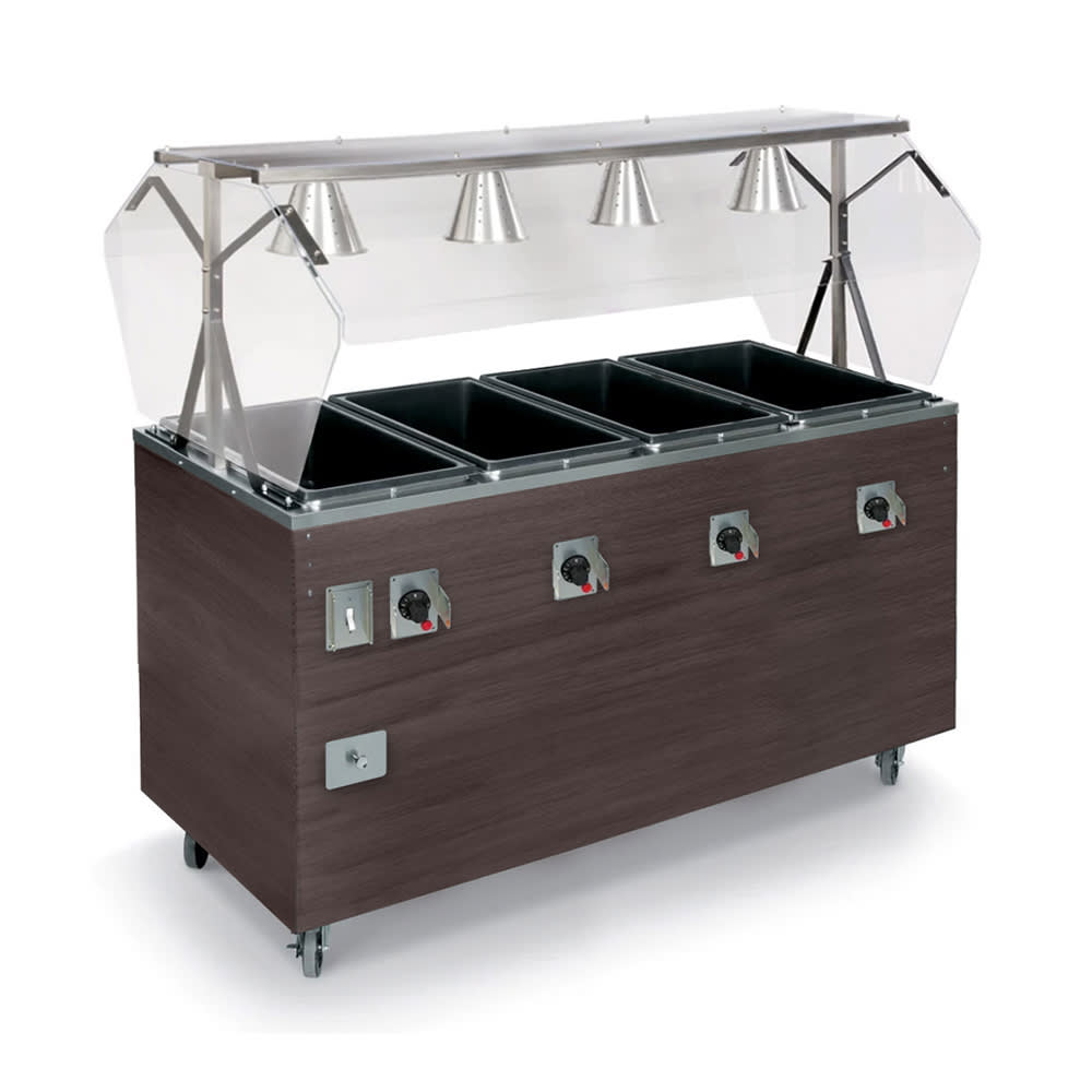 175-T38947 60" Hot Food Table w/ (4) Wells & Enclosed Base, 120v