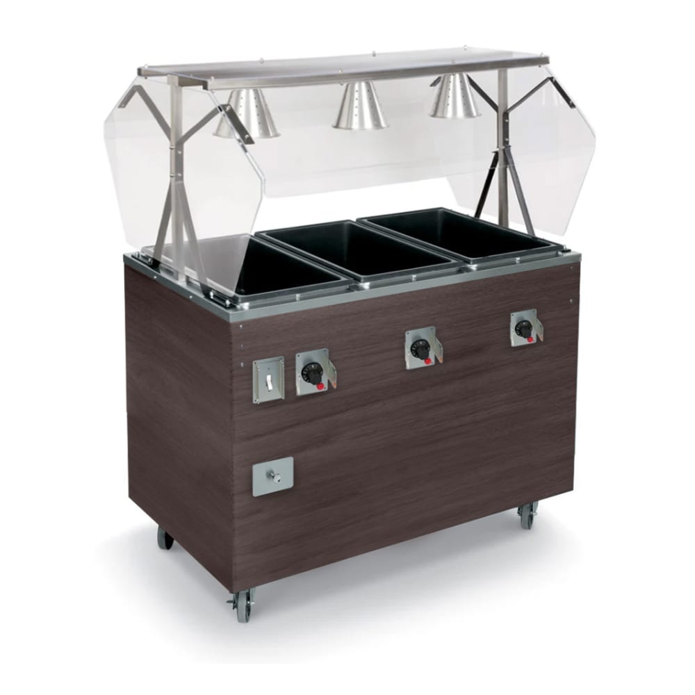 175-T38937464 46" Hot Food Table w/ (3) Wells & Enclosed Base, 120/208 240v/1ph