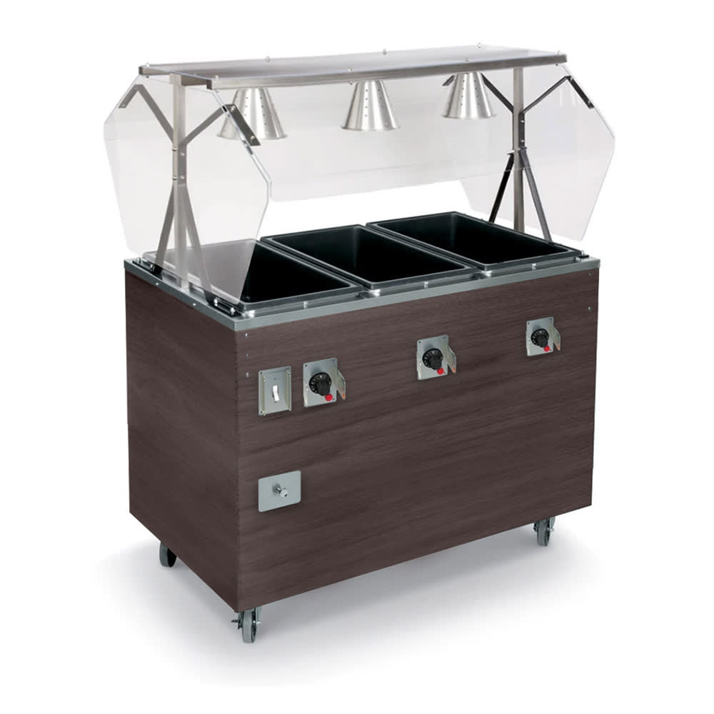 175-T38935464 46" Hot Food Table w/ (3) Wells & Enclosed Base, 120/208 240v/1ph