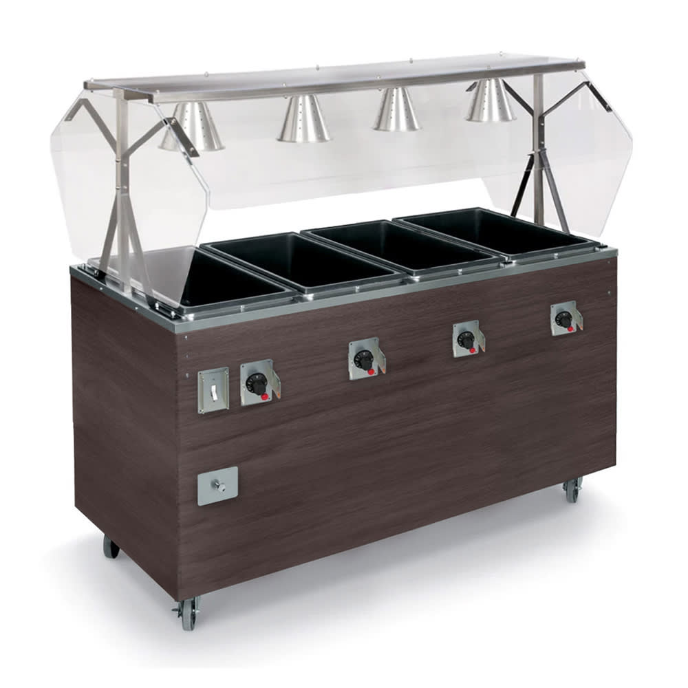 175-T3894760 60" Hot Food Table w/ (4) Wells & Enclosed Base, 120v