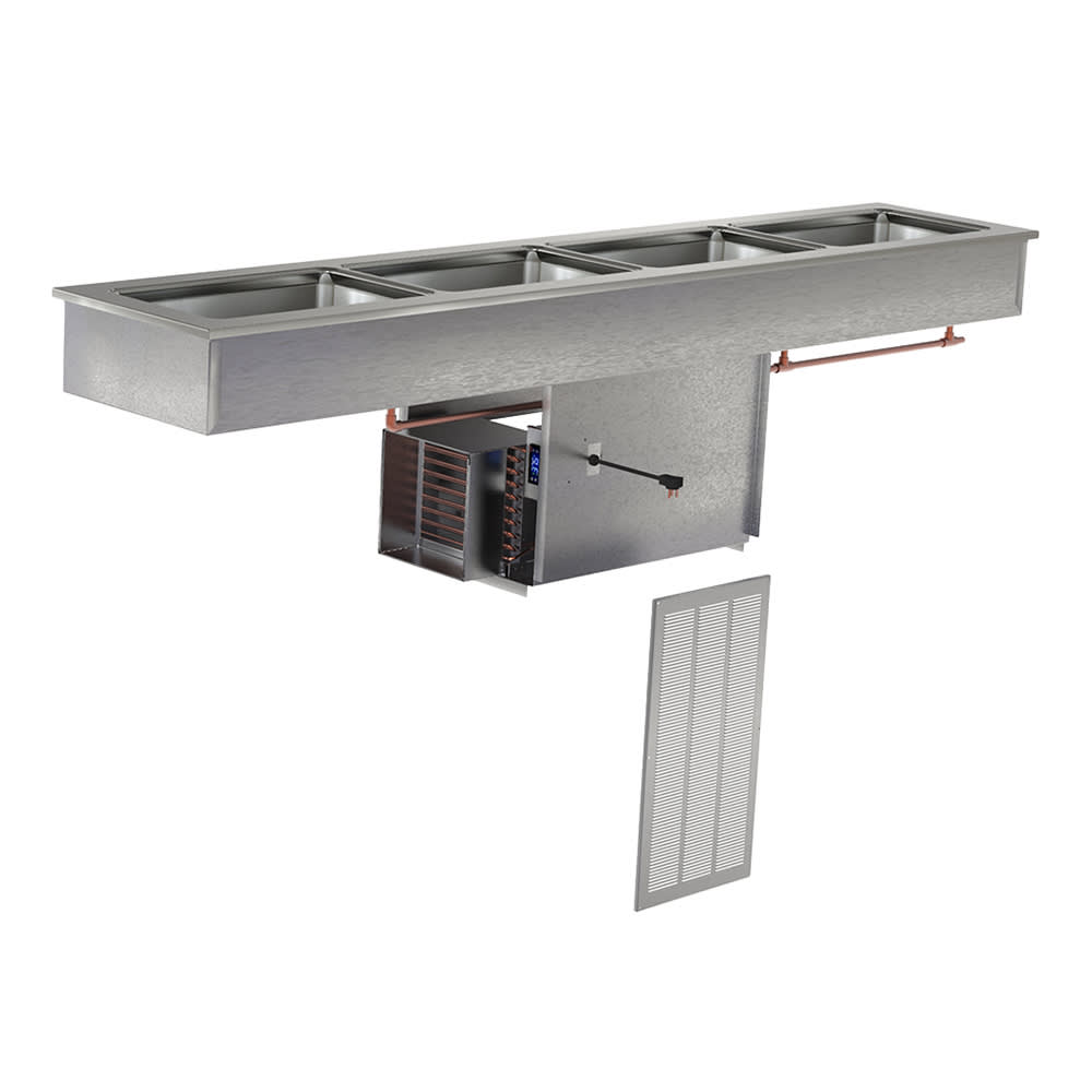 032-8191EFNP 91" Drop-In Refrigerator w/ (4) Pan Capacity - Cold Wall Cooled, 115v