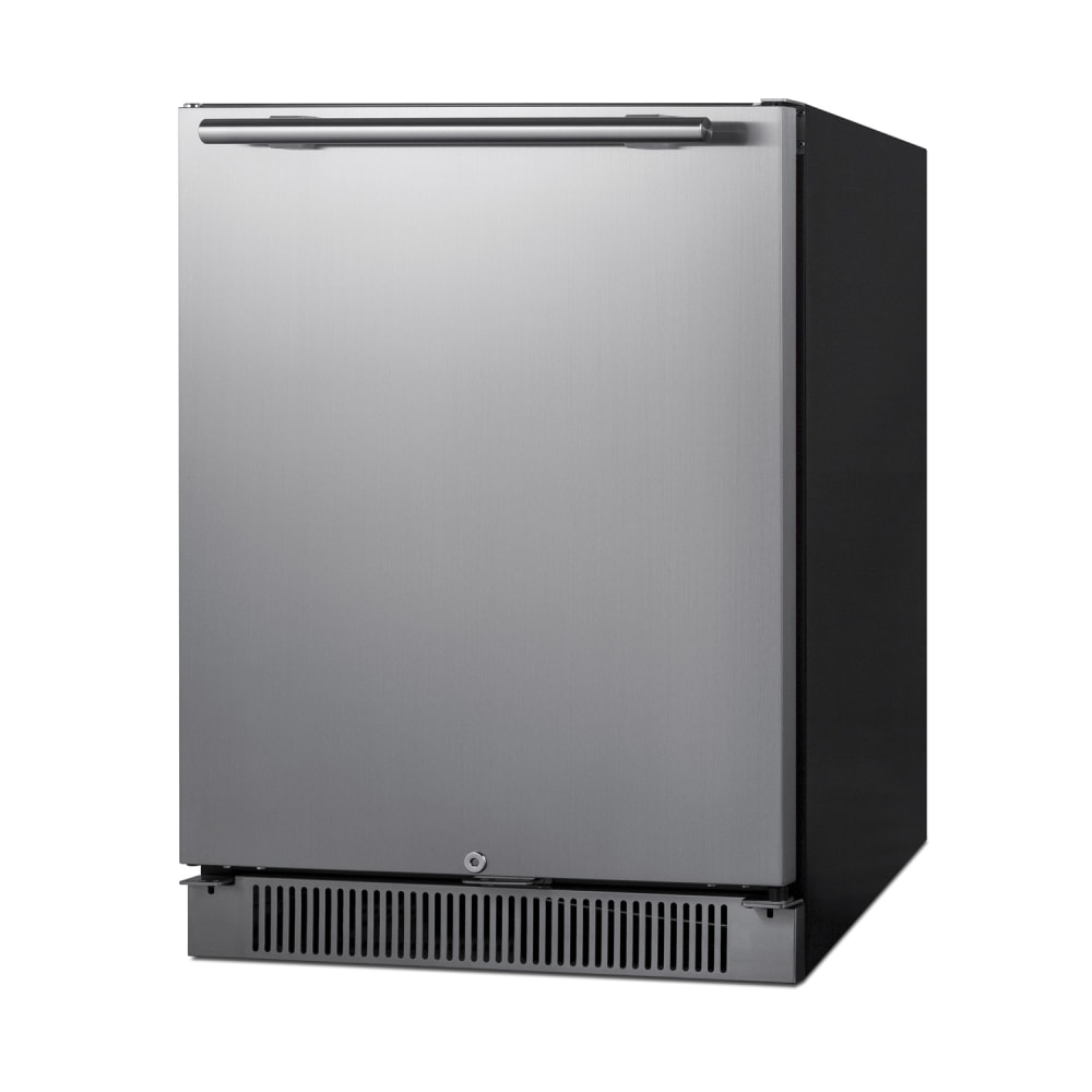 162-SPR623OS 24" Undercounter Outdoor Refrigerator w/ (1) Section & (1) Door, Black Cabi...