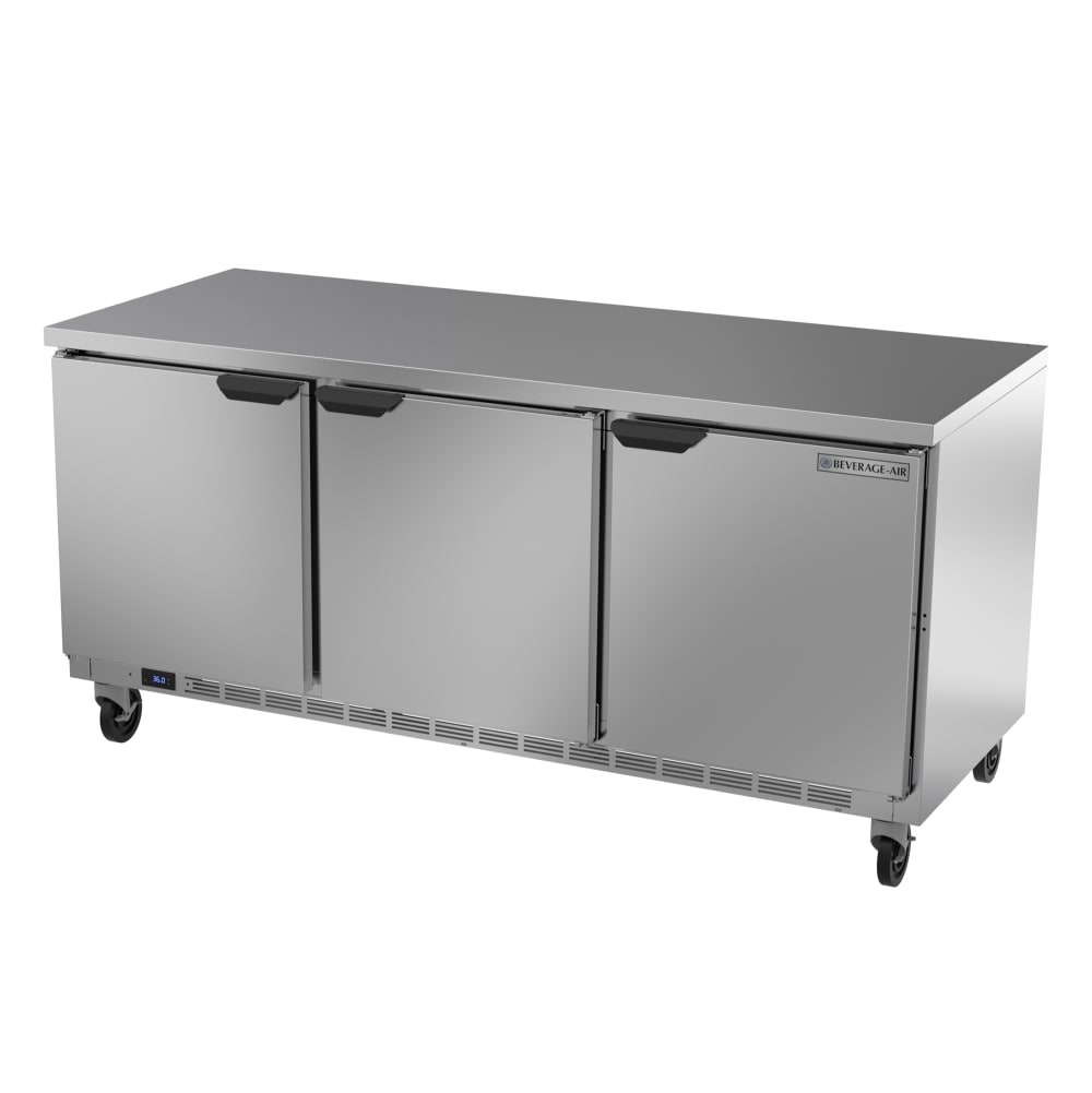 118-WTR72AHCFLT 72" Worktop Refrigerator w/ (3) Section, 115v