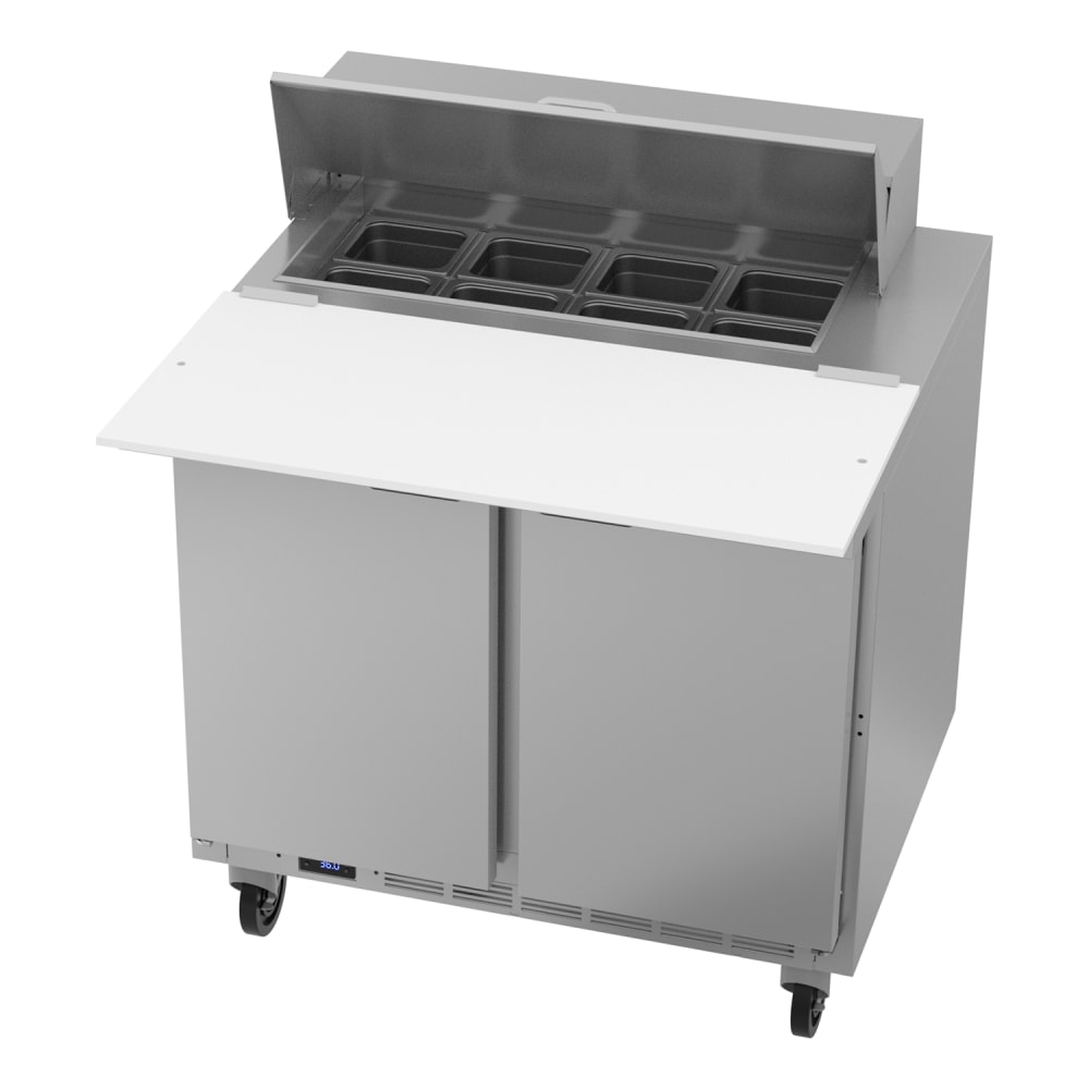 118-SPE36HC08C 36" Hydrocarbon Series Sandwich/Salad Prep Table w/ Refrigerated Base, 115v