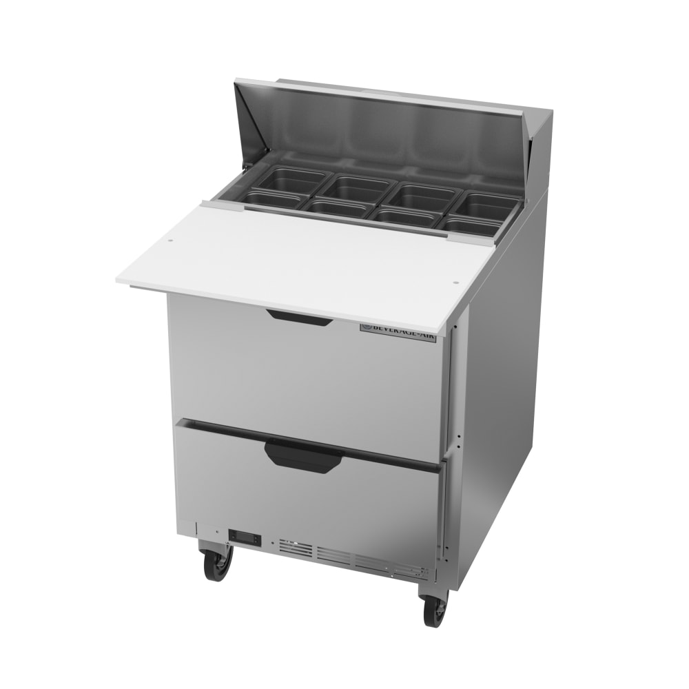 118-SPED27HCCB 27" Hydrocarbon Series Sandwich/Salad Prep Table w/ Refrigerated Base, 115v