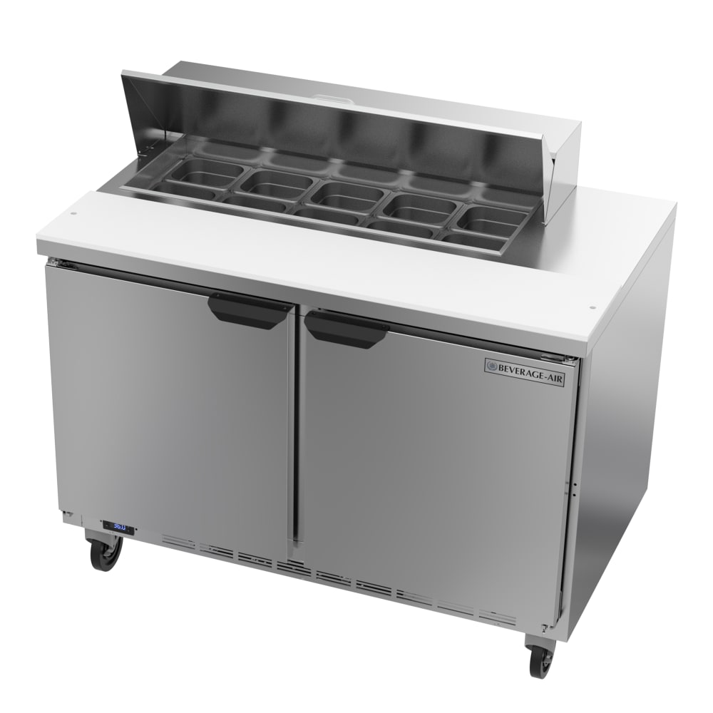 118-SPE48HC10 48" Hydrocarbon Series Sandwich/Salad Prep Table w/ Refrigerated Base, 115v
