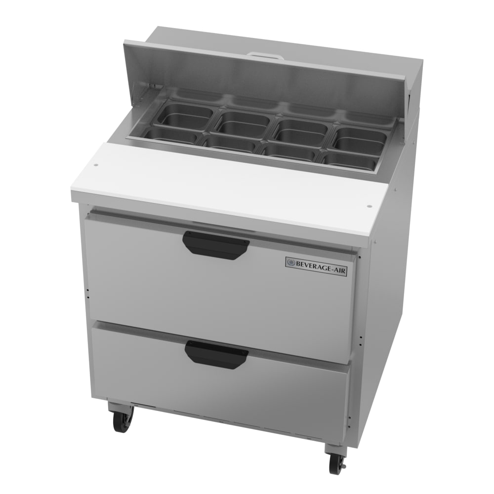 118-SPED32HC082 32" Hydrocarbon Series Sandwich/Salad Prep Table w/ Refrigerated Base, 115v