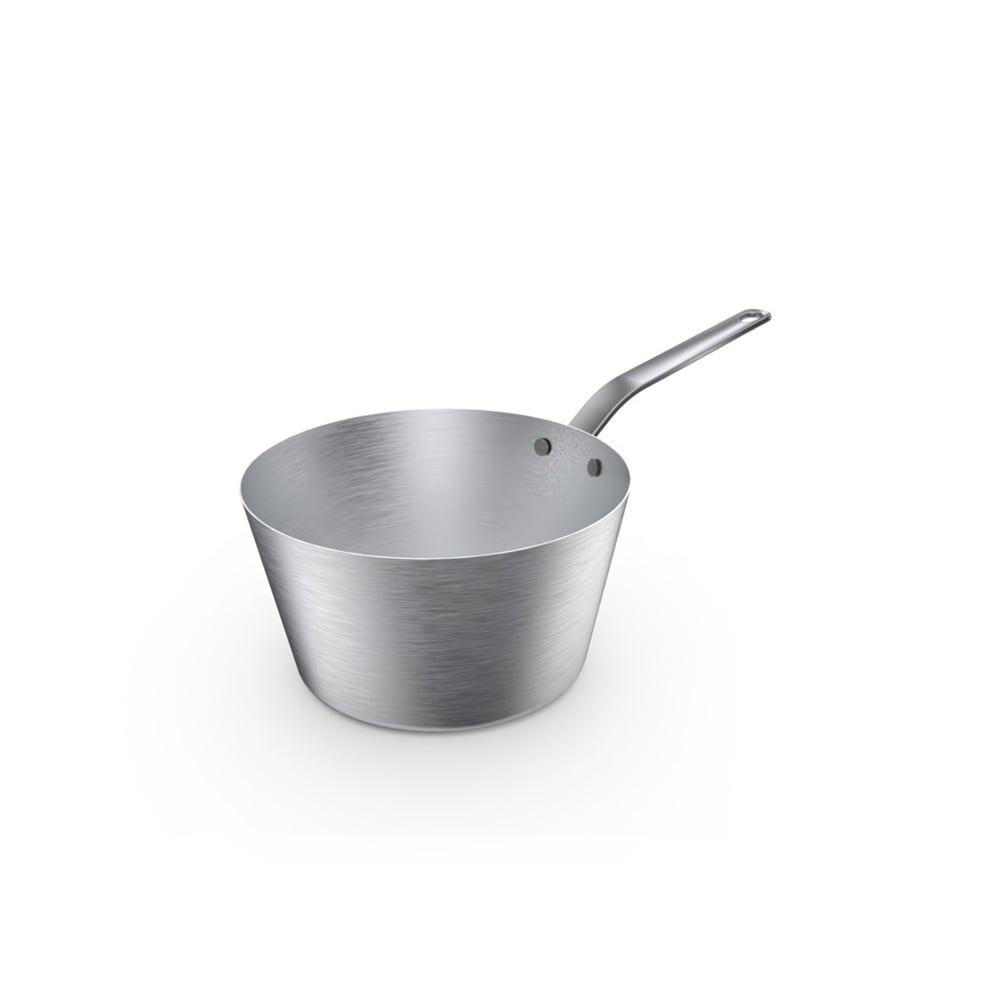 175-781120 2 qt Stainless Steel Tapered Saucepan w/ Solid Metal Handle