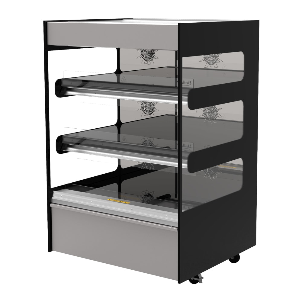 Flexeserve 3T-1000 38 3/10" Self Service Floor Model Heated Display Case - (3) Shelves, 208v