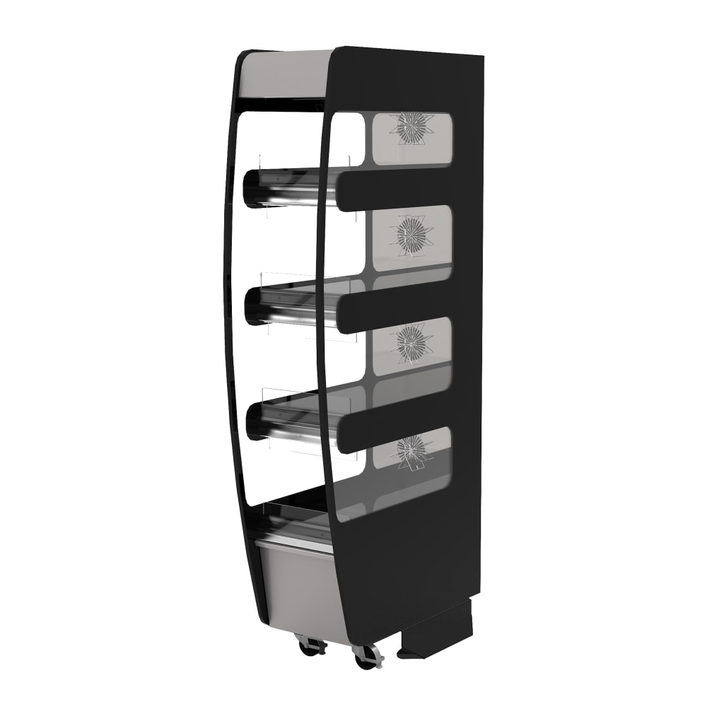 Flexeserve 4T-400C 14" Self Service Floor Model Heated Display Case - (4) Shelves, 208v