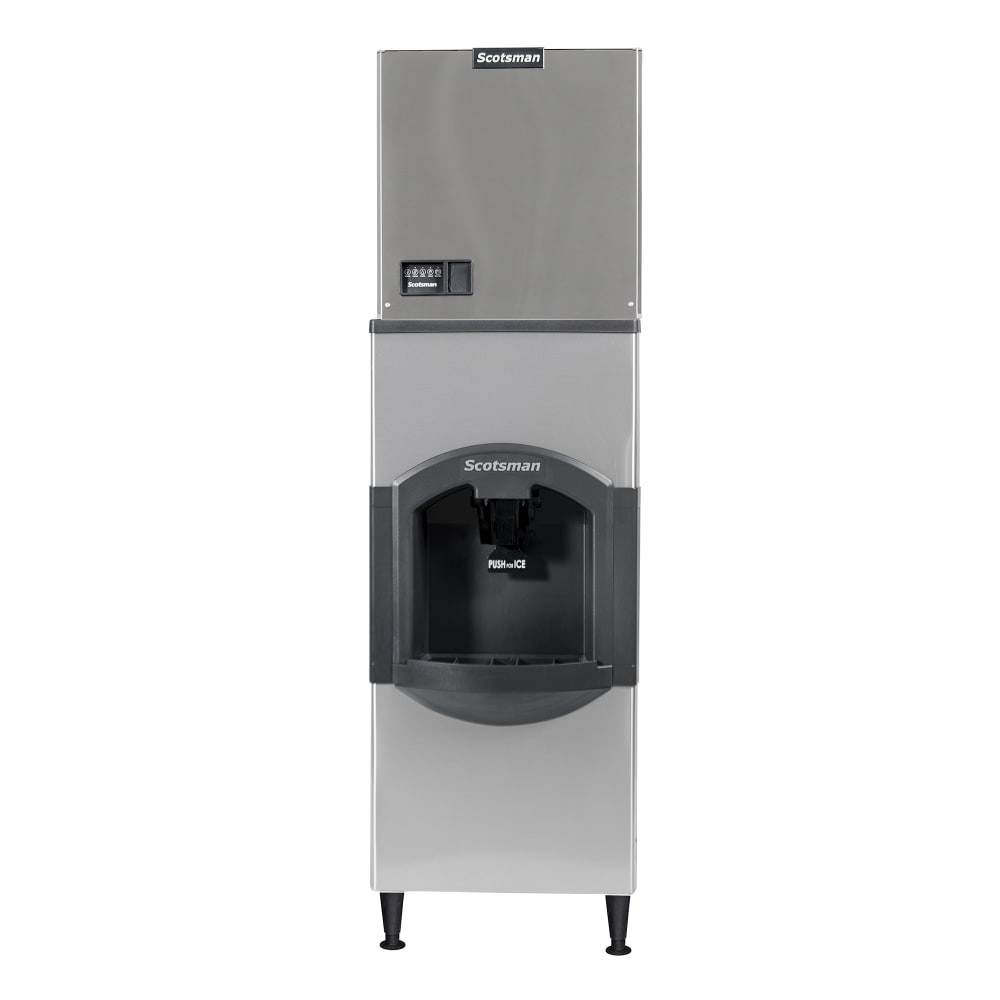 044-C0322SW1HD22B1 366 lb Prodigy ELITE® Half Cube Ice Machine w/ Ice Dispenser - 120 lb Storage,...