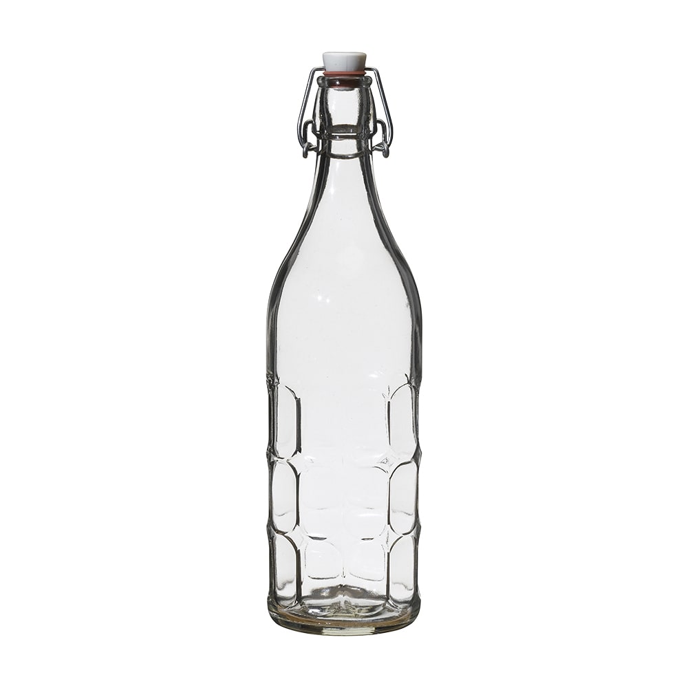 Steelite 4953Q512 34 oz Moresca Swing Top Bottle Glass, Clear