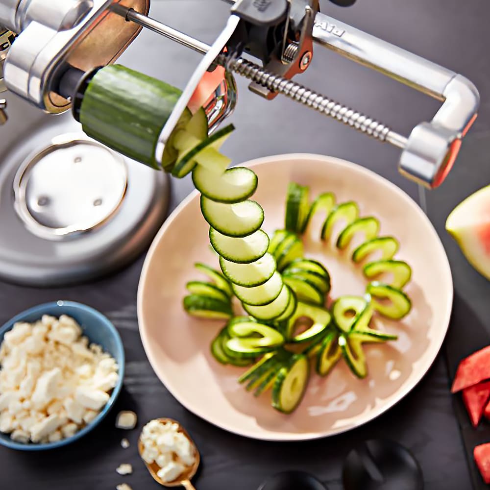 How To: Use the Spiralizer Plus with Peel, Core and Slice Attachment