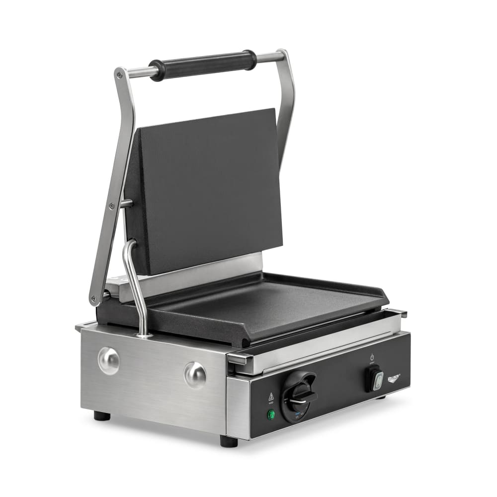 175-PSG4SF120 Single Commercial Panini Press w/ Cast Iron Smooth Plates, 120v