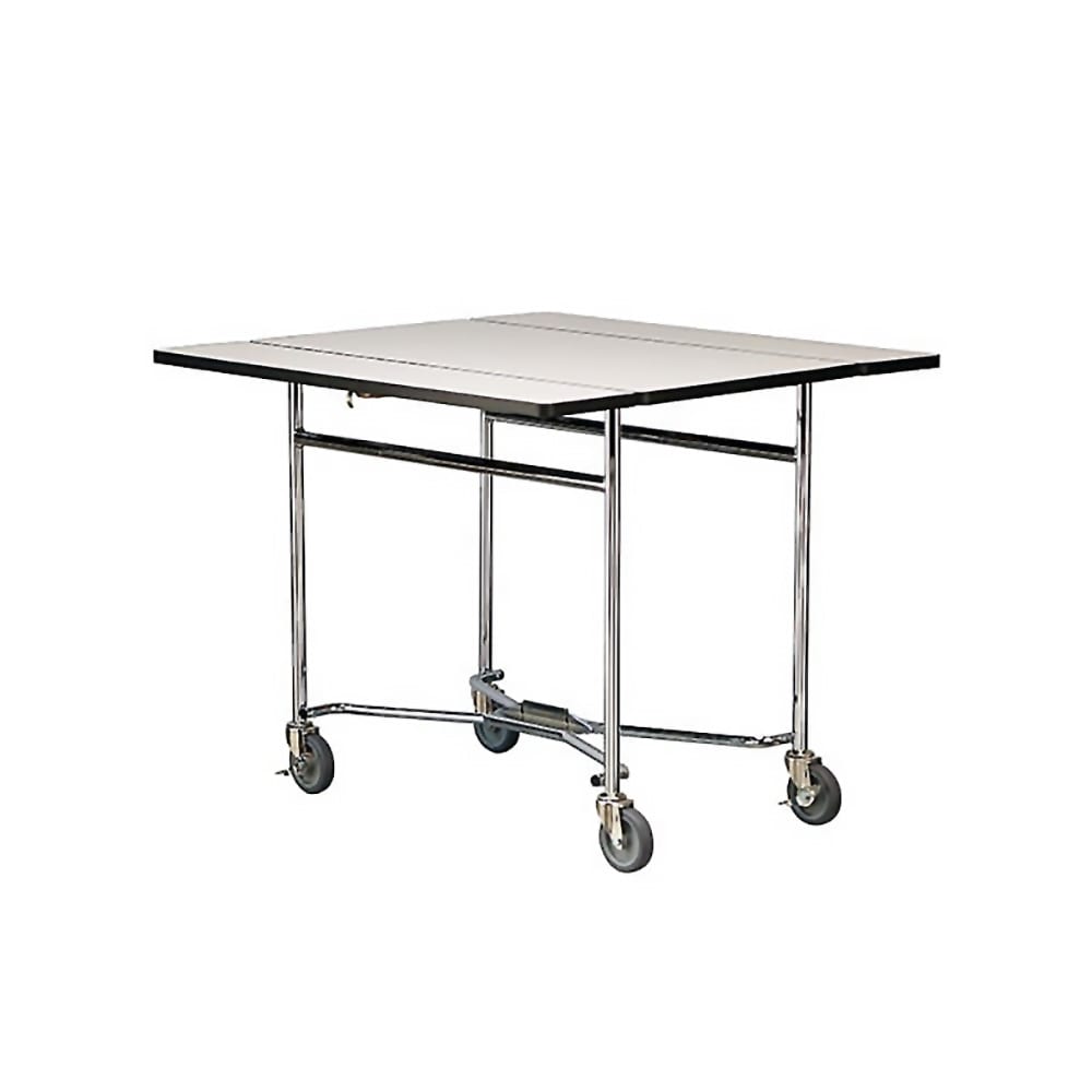 121-413BGSUE 36" Square Table Room Service Cart, Beige