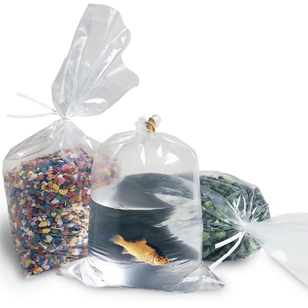 909-FB18F1024 Gusset Bag - 24"L x 10"W - 1.8 mil LDPE, Clear