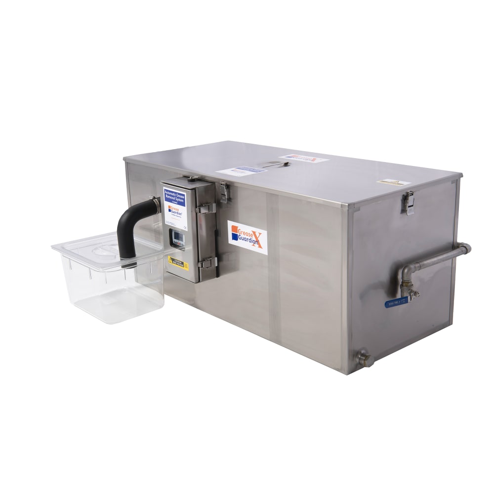 205-GGX50110V Automatic Grease Trap w/ 50 GPM Capacity, Stainless Steel, Size #100