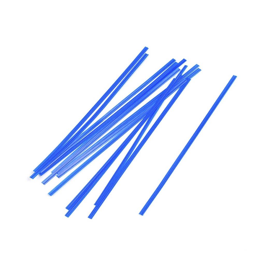 909-M8PAB 8" Blue Paper Covered Bag Twist-Tie