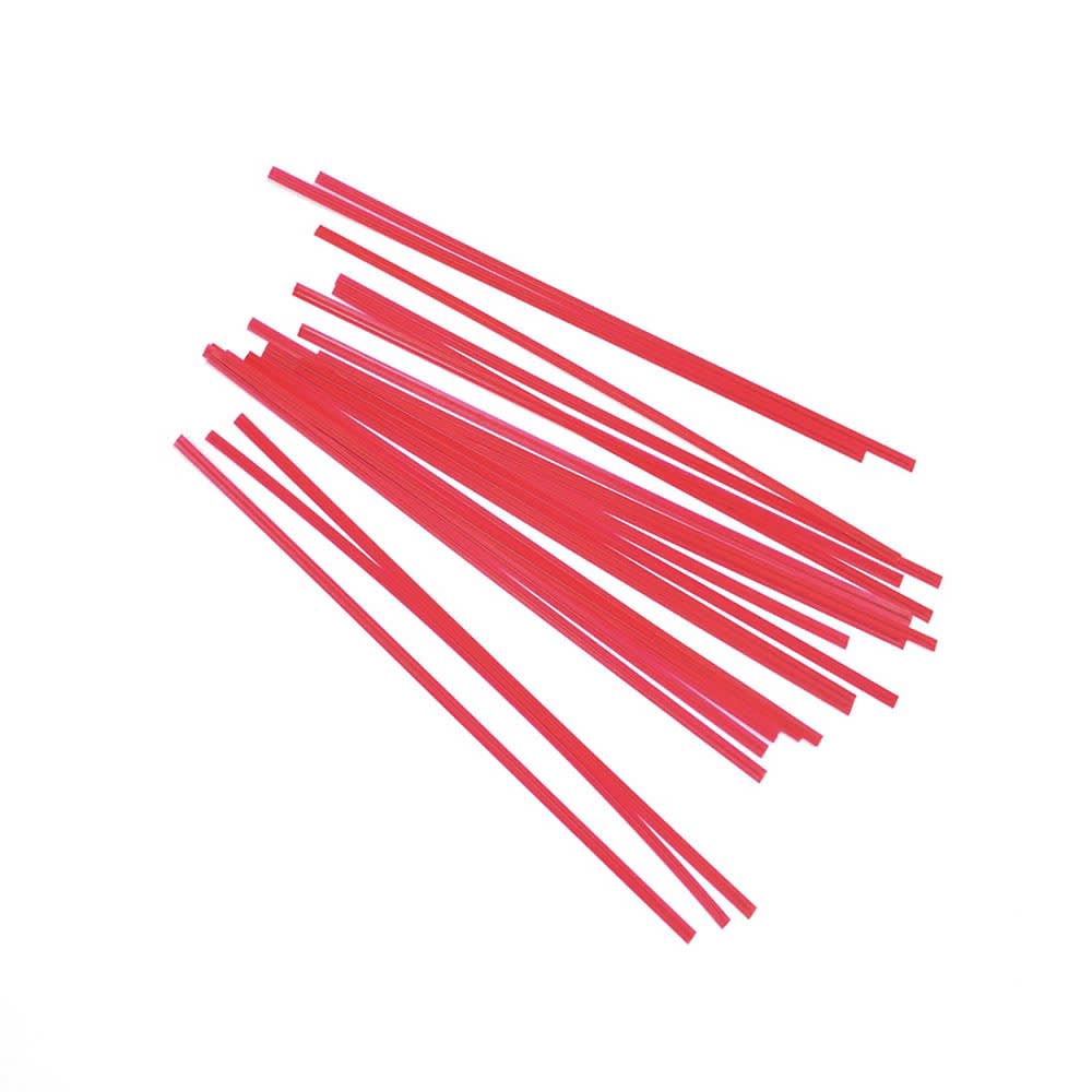 909-M5PAR 5" Red Paper Covered Bag Twist-Tie