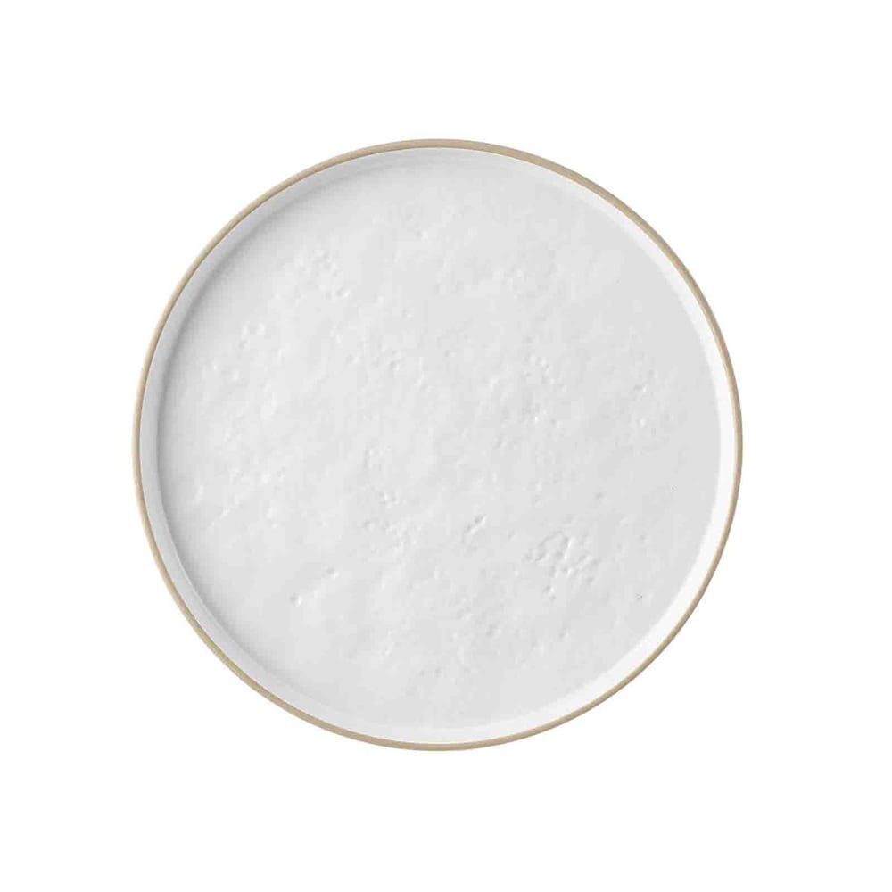 229-123515W 10 3/4" Round Europa Collection™ Serving Platter - Melamine, White