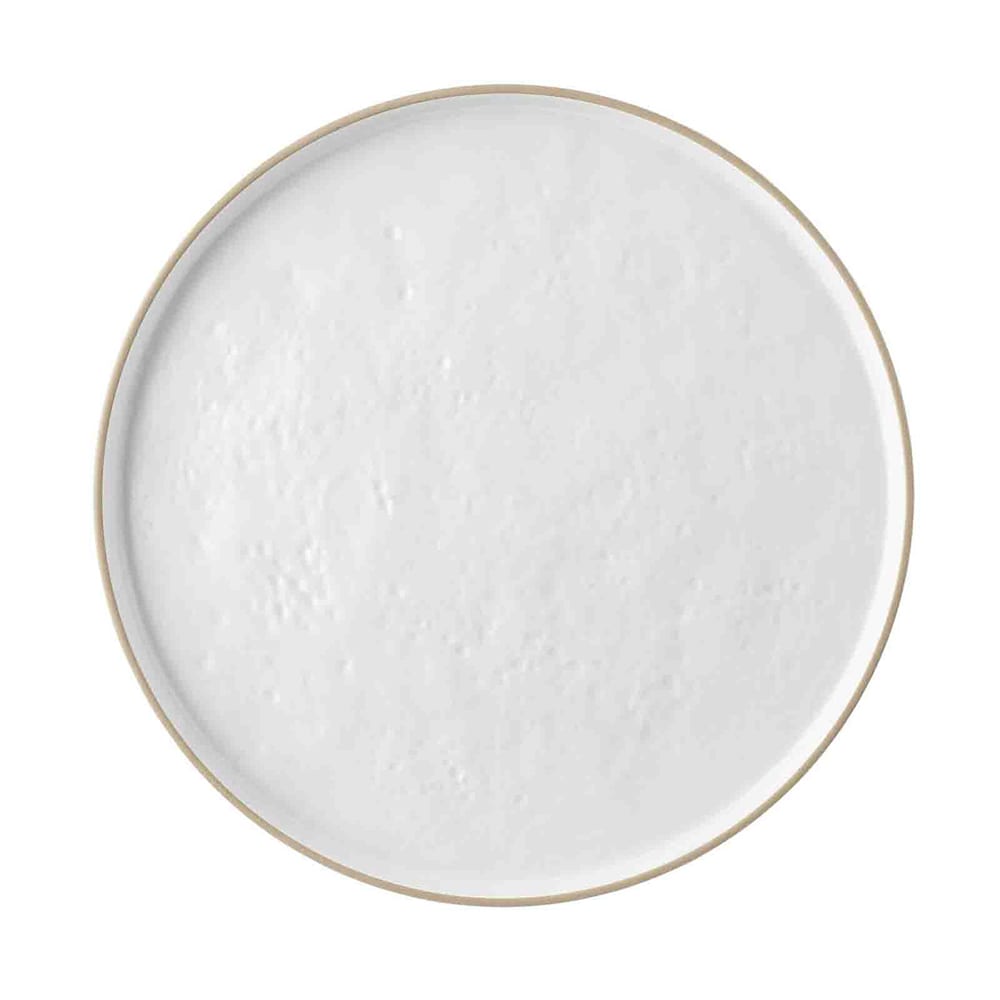 229-123517W 14" Round Europa Collection™ Serving Platter - Melamine, White 