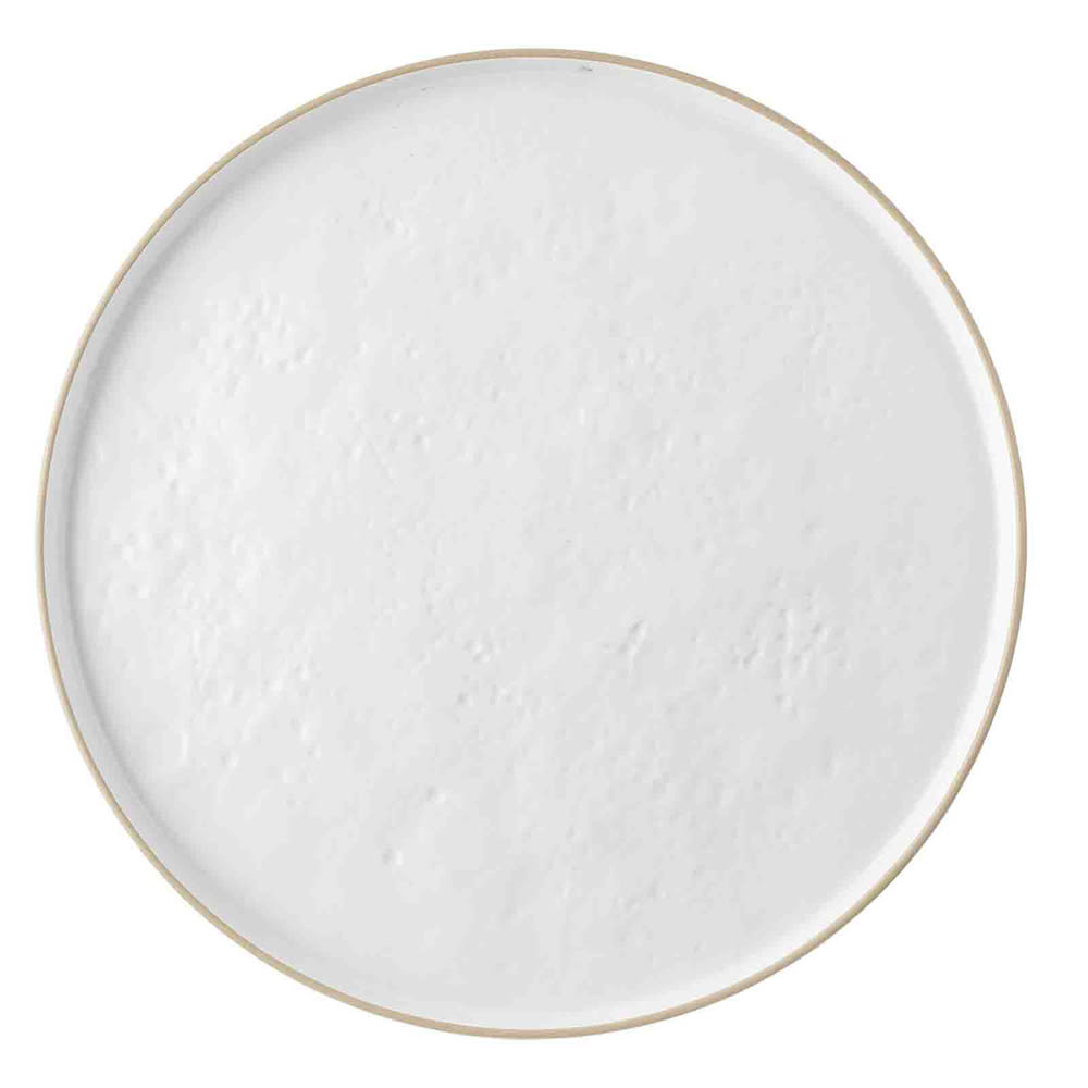 229-123518W 16" Round Europa Collection™ Serving Platter - Melamine, White