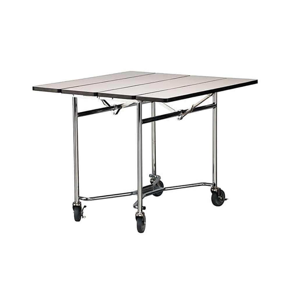121-416BLK 36" Square Table Room Service Cart, Black