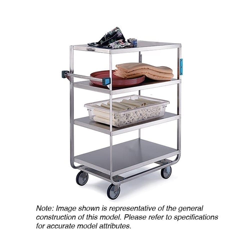 121-533 Queen Mary Cart - 6 Levels, 700 lb. Capacity, Stainless, Flat Edges