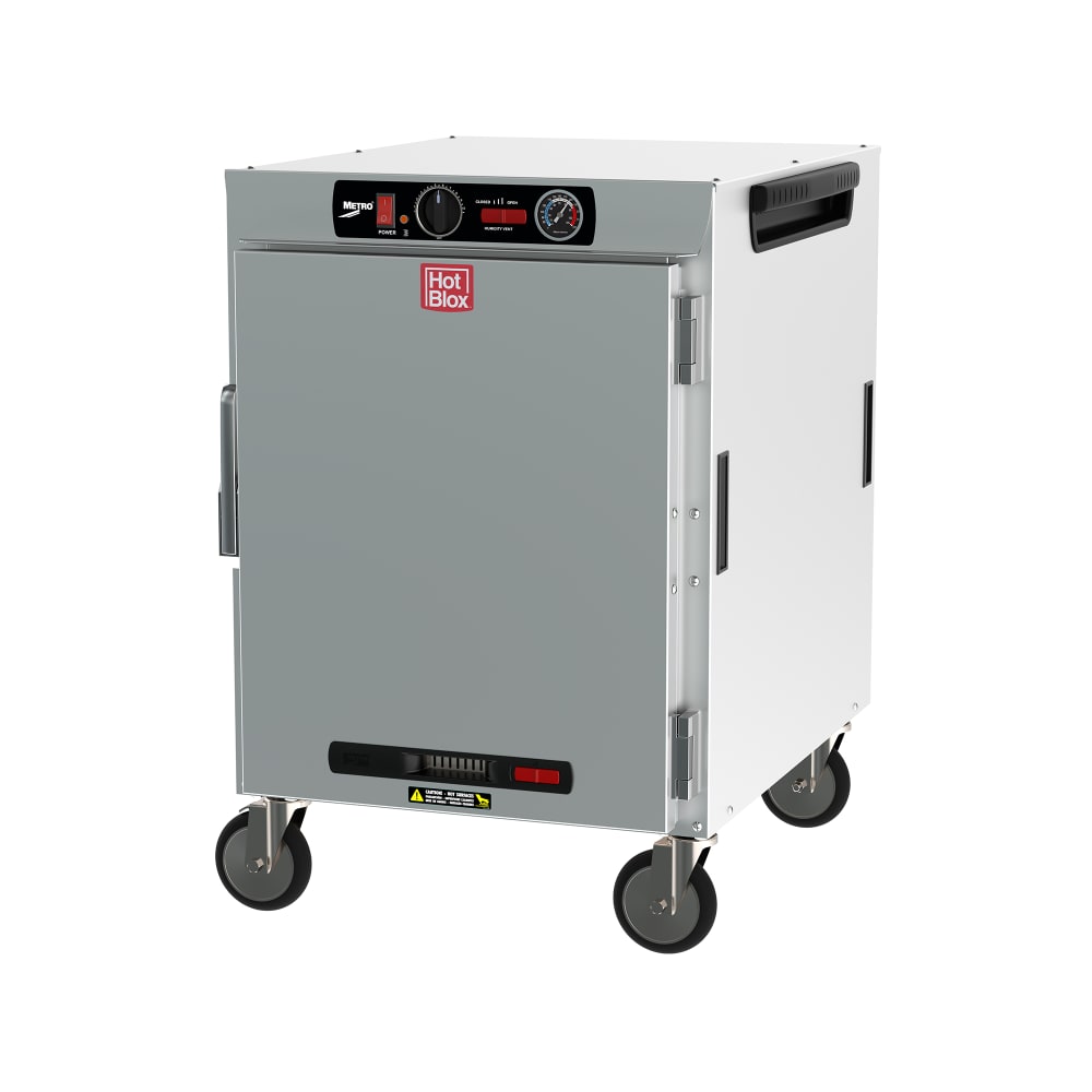 001-HBCW8ASM 1/2 Height Insulated Mobile Heated Cabinet w/ (8) Pan Capacity, 120v
