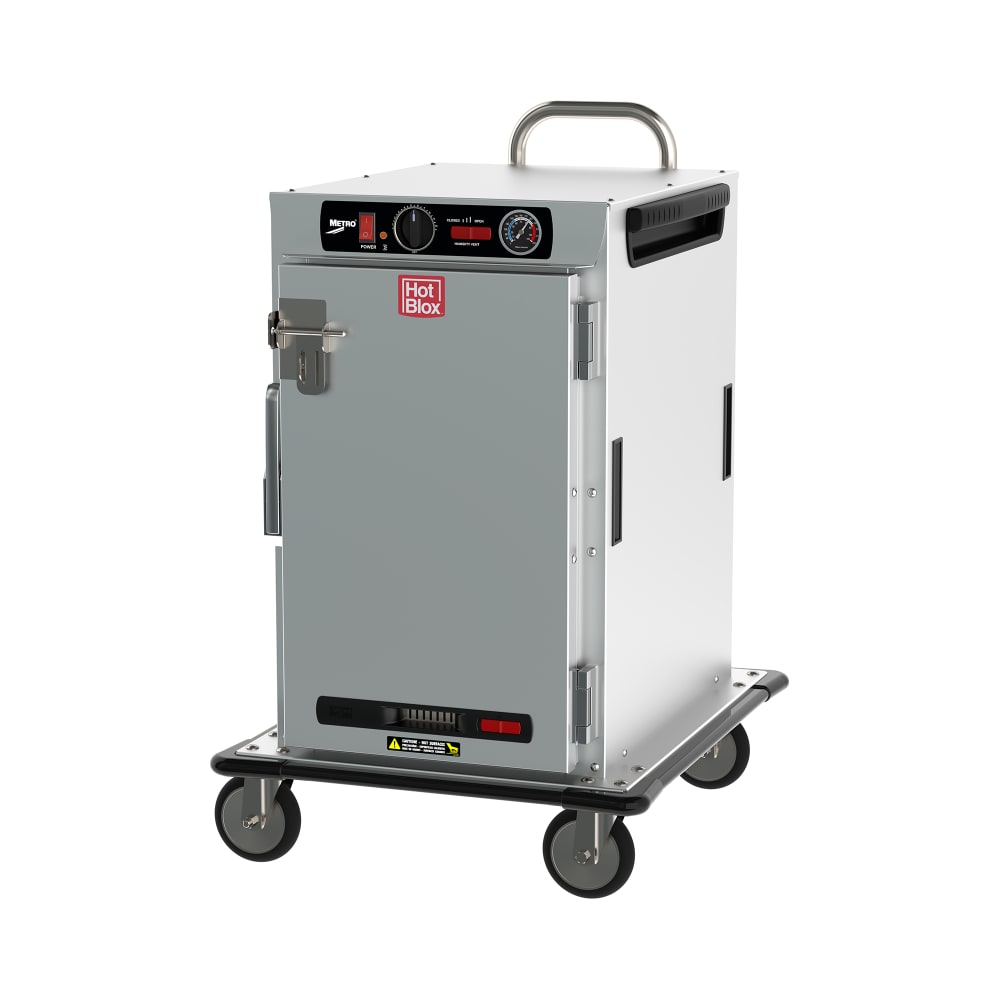 Metro HBCN8-AS-T Full Height Insulated Mobile Heated Cabinet w/ (8) Pan Capacity, 120v
