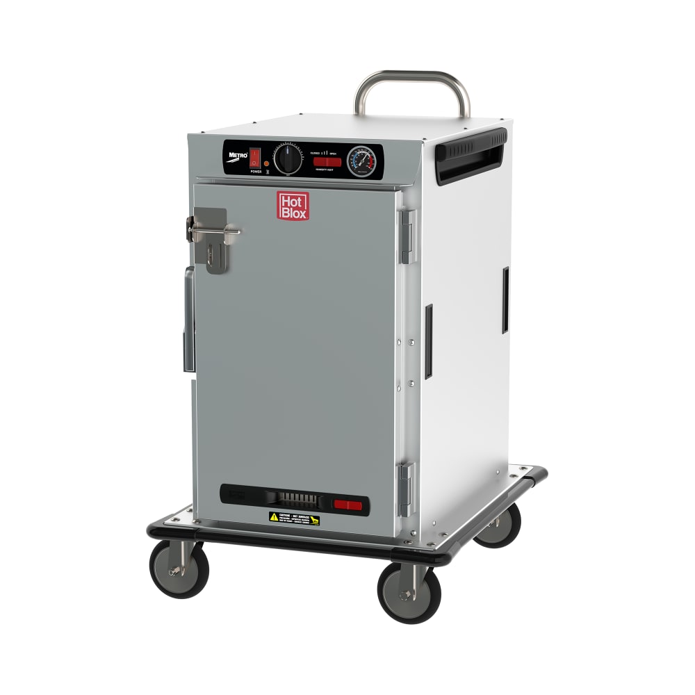 001-HBCN8AST Half Height Insulated Mobile Heated Cabinet w/ (8) Pan Capacity, 120v