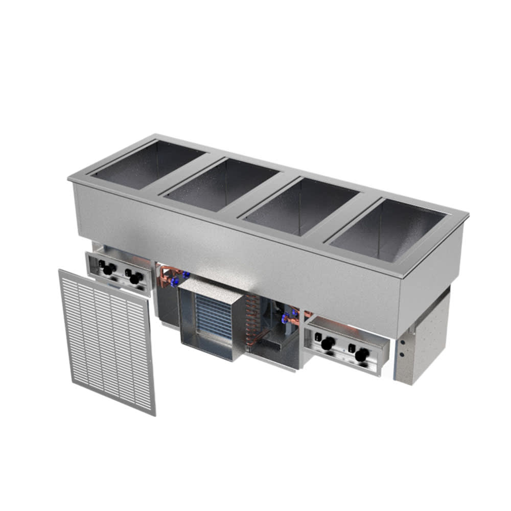 032-N8678FWP Drop-In Hot/Cold Food Well w/ (5) Full Size Pan Capacity, 208-240v