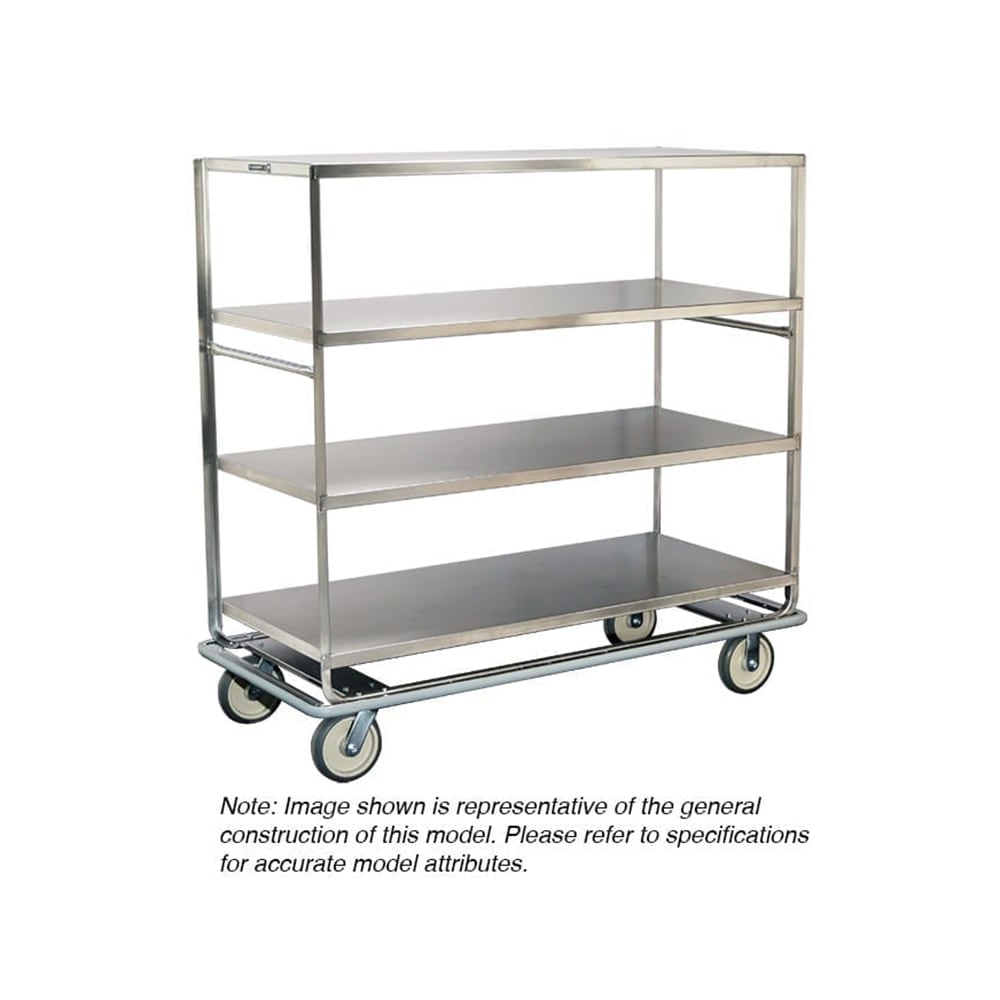 121-567 Queen Mary Cart - 5 Levels, 1000 lb. Capacity, Stainless, Flat Edges