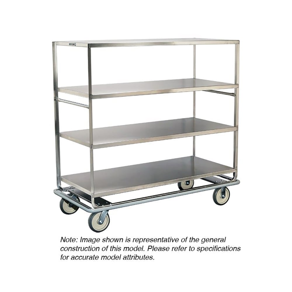 121-582 Queen Mary Cart - 3 Levels, 1000 lb. Capacity, Stainless, Flat Edges