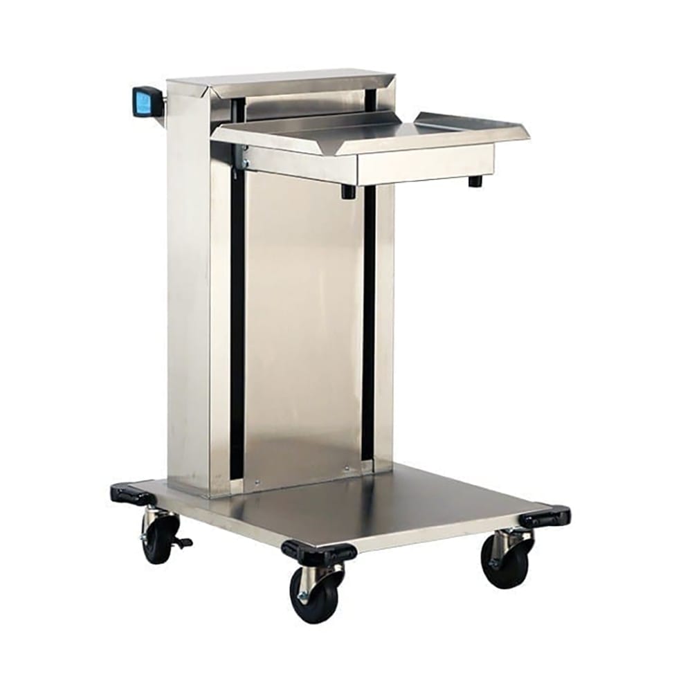 121-814 Single Mobile Cantilever Tray Dispenser w/ Self-Leveling Platform