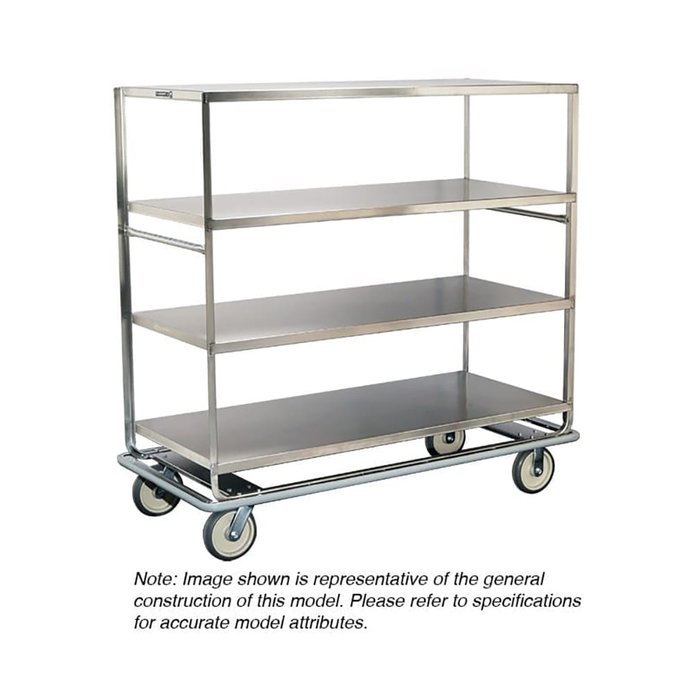 121-587 Queen Mary Cart - 6 Levels, 1000 lb. Capacity, Stainless, Raised Edges