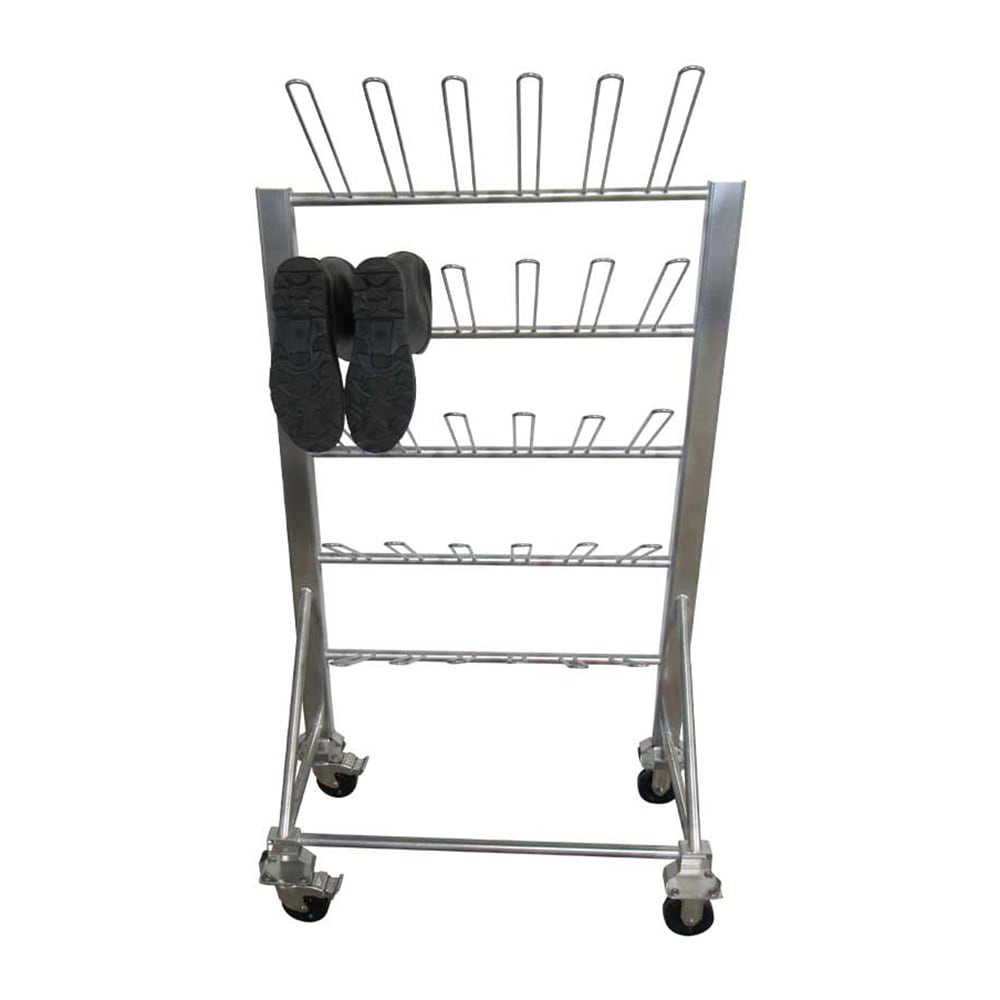 335-SSL1076 44" Mobile Boot Rack, Stainless Steel