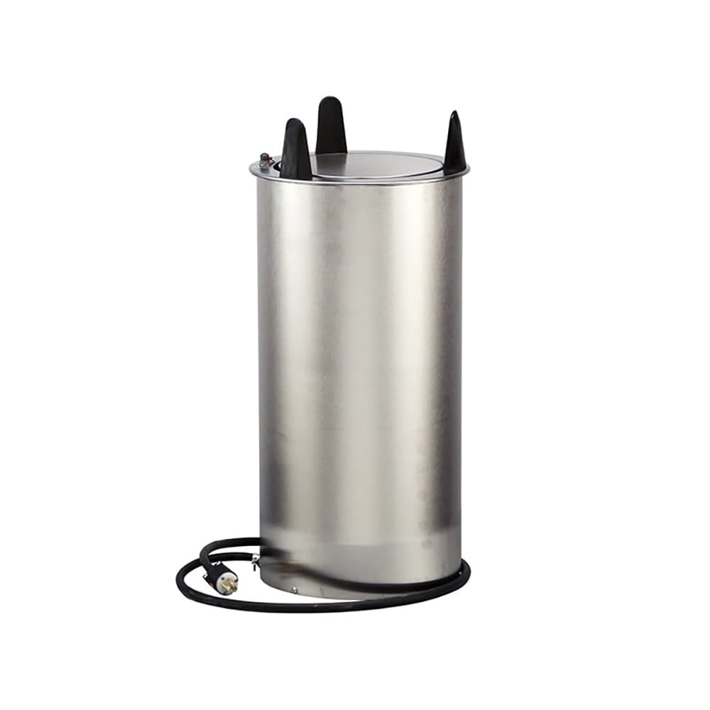 121-600525 9" Heated Drop In Dish Dispenser - ADA, Stainless, 120v