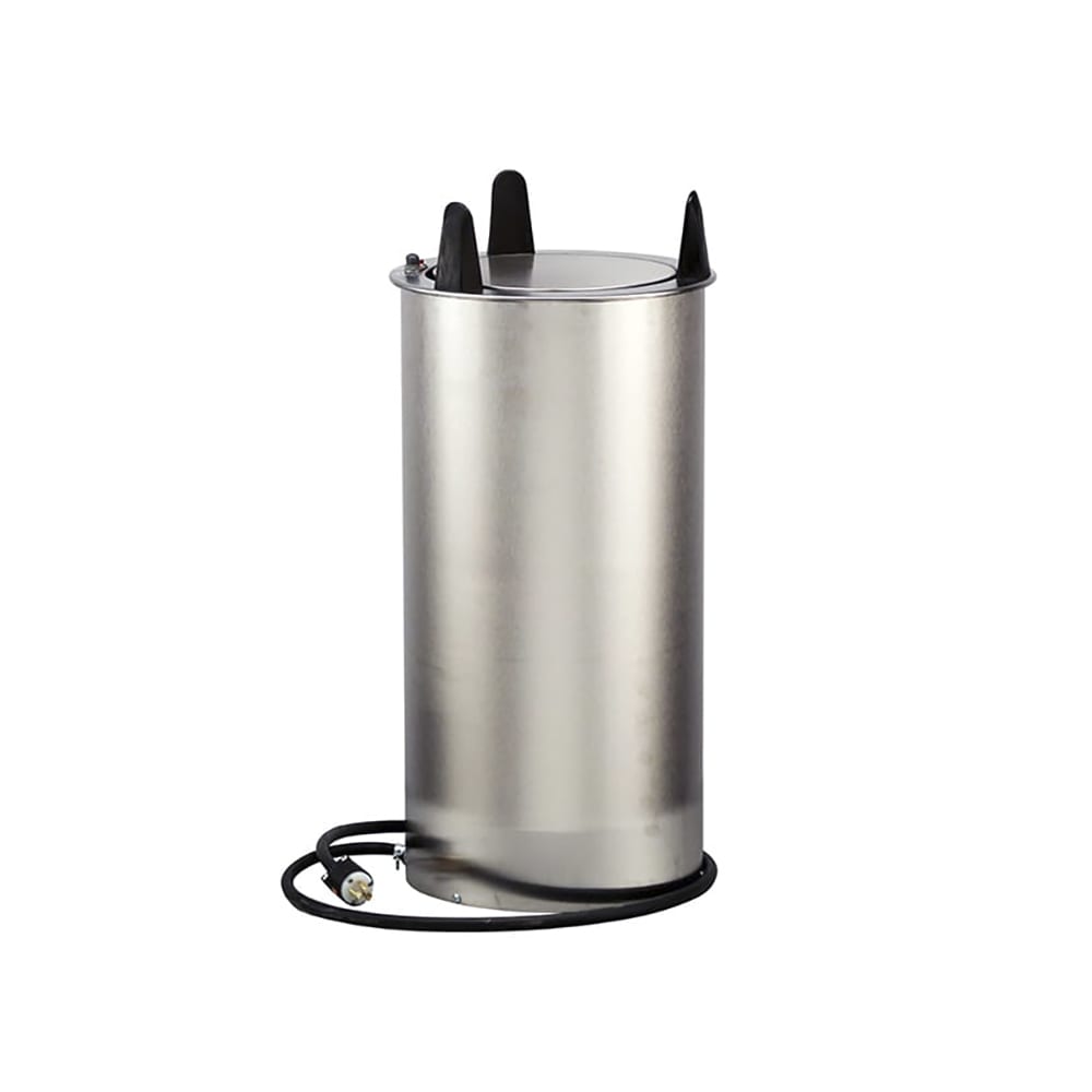 121-600725 10 1/2" Heated Drop In Dish Dispenser - ADA, Stainless, 120v